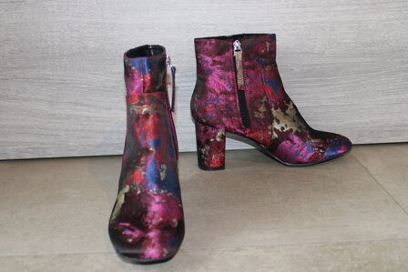 bottes de cheville color&eacute;es