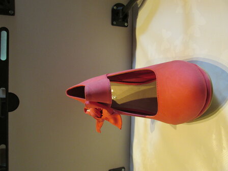 roze hakken met strik Barbie