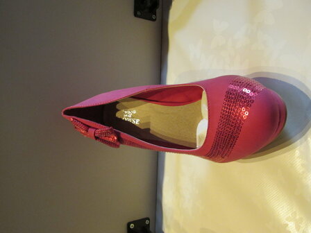 roze hakken met strik en glitter Barbie