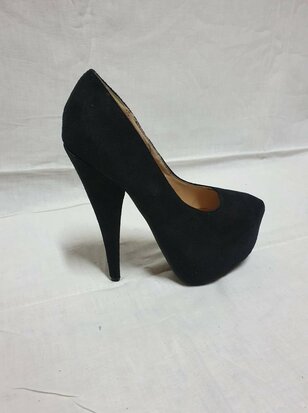black high heels