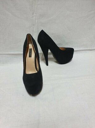 black high heels