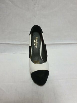 high heels schwarz und weiß