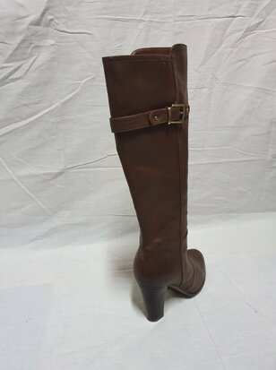 bottes marron à talon