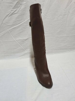 bottes marron à talon