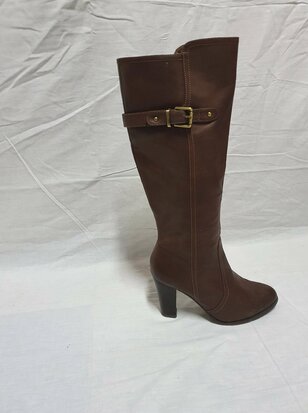 bottes marron à talon