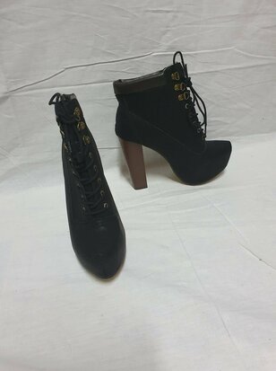 black ankle boots
