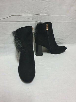 black ankle boots
