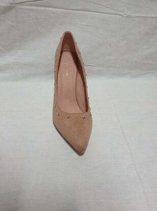 beige high heels