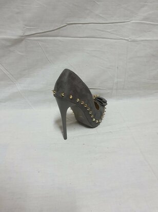 black stiletto heels with studs