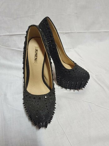 Black Heels With Spikes