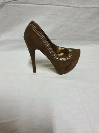 Talons en diamant marron