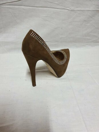 Talons en diamant marron