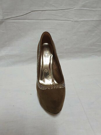 Talons en diamant marron