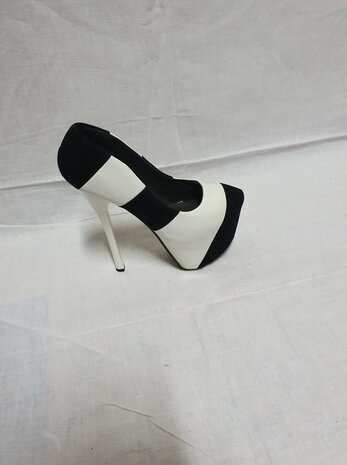 high heels schwarz und weiß