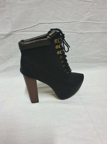 black ankle boots