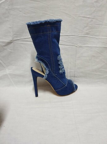 blaue Ankle Boots