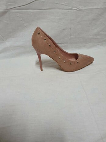 beige high heels
