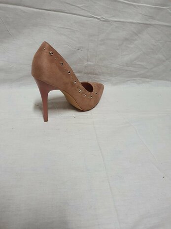 beige high heels