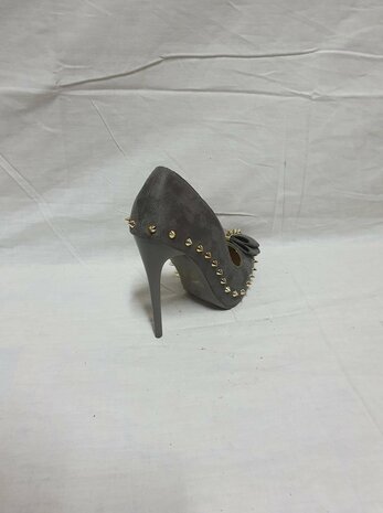 black stiletto heels with studs