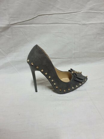 black stiletto heels with studs