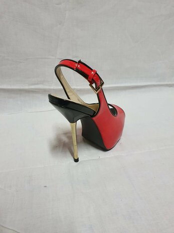black-red pumps