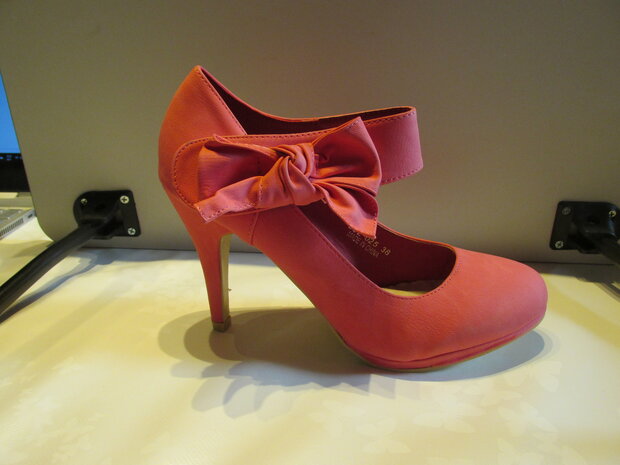 roze hakken met strik Barbie